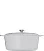 Le Creuset Signature 15.5 Quart Oval Dutch Oven with Stainless Steel Knob, Color:White - Image 1