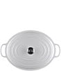 Le Creuset Signature 15.5 Quart Oval Dutch Oven with Stainless Steel Knob, Color:White - Image 4