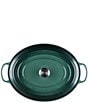 Le Creuset Signature 15.5 Quart Oval Dutch Oven with Stainless Steel Knob, Color:Artichaut - Image 4