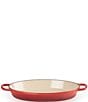 Le Creuset Signature 3-Quart Enameled Cast Iron Oval Baker with Loop Handles, Color:Cerise - Image 1