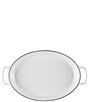 Le Creuset Signature 3-Quart Enameled Cast Iron Oval Baker with Loop Handles, Color:White - Image 4