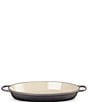 Le Creuset Signature 3-Quart Enameled Cast Iron Oval Baker with Loop Handles, Color:Oyster - Image 1