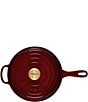 Color:Rhone - Image 2 - Signature 3.75-qt. Enameled Cast Iron Cassadou with Gold Stainless Steel Knob - Rhone