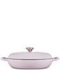 Color:Shallot - Image 2 - Signature 5-Qt Enameled Cast Iron Braiser with Stainless Steel Knob
