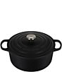 Le Creuset Signature 5.5-qt. Round Enameled Cast Iron Dutch Oven with Stainless Steel Knob, Color:Licorice - Image 1