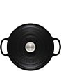 Le Creuset Signature 5.5-qt. Round Enameled Cast Iron Dutch Oven with Stainless Steel Knob, Color:Licorice - Image 3