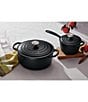 Le Creuset Signature 5.5-qt. Round Enameled Cast Iron Dutch Oven with Stainless Steel Knob, Color:Licorice - Image 5