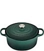 Color:Artichaut - Image 2 - Signature 5.5-qt. Round Enameled Cast Iron Dutch Oven with Stainless Steel Knob