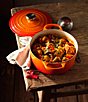 Le Creuset Signature 5.5-qt. Round Enameled Cast Iron Dutch Oven with Stainless Steel Knob, Color:Flame - Image 4