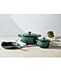 Le Creuset Signature Cast-Iron 5-Piece Cookware Set with Stainless Steel Knob, Color:Artichaut - Image 3