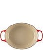 Le Creuset Signature Cast Iron Oval Oven Dutch Oven with Stainless Steel knob, Color:Cerise - Image 5