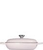 Le Creuset Signature 3.75-Quart Enameled Cast Iron Braiser, Color:Shallot - Image 2