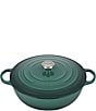Color:Artichaut - Image 1 - Signature Enameled Cast Iron Chef's Oven With Stainless Steel Knob, 7.5-Quart