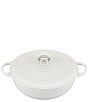 Le Creuset Signature Enameled Cast Iron Chef's Oven With Stainless Steel Knob, 7.5-Quart, Color:White - Image 1