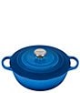 Color:Marseille - Image 1 - Signature Enameled Cast Iron Chef's Oven With Stainless Steel Knob, 7.5-Quart
