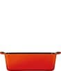 Le Creuset Signature Enameled Cast Iron Loaf Pan, 2-Quart, Color:Flame - Image 2