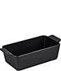 Le Creuset Signature Enameled Cast Iron Loaf Pan, 2-Quart, Color:Licorice - Image 1