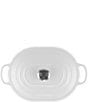 Le Creuset Signature Enameled Cast Iron Oblong Dutch Oven with Lid, 3.75 Qt., Color:White - Image 3