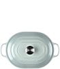 Le Creuset Signature Enameled Cast Iron Oblong Dutch Oven with Lid, 3.75 Qt., Color:Sea Salt - Image 3
