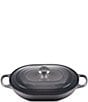 Le Creuset Signature Enameled Cast Iron Oblong Dutch Oven with Lid, 3.75 Qt., Color:Oyster - Image 1