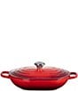 Le Creuset Signature Enameled Cast Iron Oblong Dutch Oven with Lid, 3.75-qt, Color:Cerise - Image 1