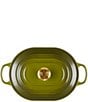 Le Creuset Signature Enameled Cast Iron Oblong Dutch Oven with Lid, 3.75 Qt., Color:Olive - Image 3