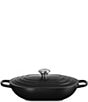 Le Creuset Signature Enameled Cast Iron Oblong Dutch Oven with Lid, 3.75 Qt., Color:Licorice - Image 1