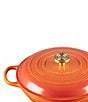 Le Creuset Signature Round Braiser with Crucible Knob, 5 Qt., Color:Flamme Doree - Image 5