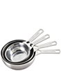 Color:Silver - Image 1 - Stainless Steel Baking Measuring Cups, Set of 4