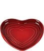 Le Creuset Stoneware Heart Spoon Rest, Color:Cerise - Image 1