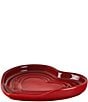 Le Creuset Stoneware Heart Spoon Rest, Color:Cerise - Image 2