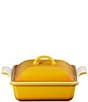Le Creuset Stoneware Heritage Square Baking Dish With Lid, 2.5qt. - Image 1