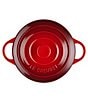 Le Creuset Stoneware Mini Round Cocotte, Color:Cerise - Image 4