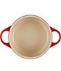 Le Creuset Stoneware Mini Round Cocotte, Color:Cerise - Image 5