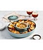 Le Creuset Stoneware Oval Chip and Dip Platter, Color:Sea Salt - Image 5