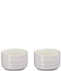 Le Creuset Stoneware Round Ramekin Straight Wall, Set of 2, Color:Shallot - Image 2