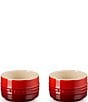 Le Creuset Stoneware Round Ramekin Straight Wall, Set of 2, Color:Cerise - Image 4
