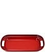 Le Creuset Stoneware Serving Platter, 14-in, Color:Cerise - Image 1