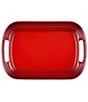 Le Creuset Stoneware Serving Platter, 14-in, Color:Cerise - Image 2