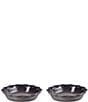 Le Creuset Stoneware Set of 2 Heritage Fluted Pie Dish, 9-in., Color:Oyster - Image 2