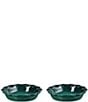 Le Creuset Stoneware Set of 2 Heritage Fluted Pie Dish, 9-in., Color:Artichaut - Image 2