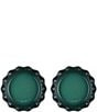 Le Creuset Stoneware Set of 2 Heritage Fluted Pie Dish, 9-in., Color:Artichaut - Image 4