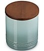 Le Creuset Stoneware Signature Canister with Wood Lid, 1.2 Qt., Color:Sea Salt - Image 2