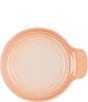 Color:Peche - Image 3 - Stoneware Signature Round Spoon Rest, Peche
