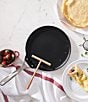 Le Creuset Toughened Nonstick Pro 11#double; Crepe Pan with Rateau, Color:Black - Image 2