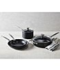Color:Black - Image 2 - Toughened Nonstick Pro 6-Piece Cookware Set