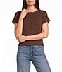 Le Lis Button Front Short Sleeve Top - Image 1