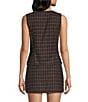 Le Lis Coordinating Plaid Button Front Vest - Image 2