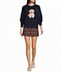 Le Lis Doodle Long Sleeve Crewneck Sweater - Image 3