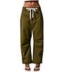 Le Lis High Rise Drawstring Tie Waist Barrel Jeans - Image 6